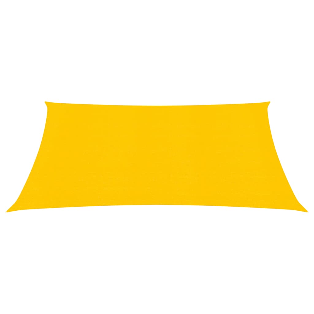vidaXL Voile d'ombrage 160 g/m² Jaune 2,5x2,5 m PEHD