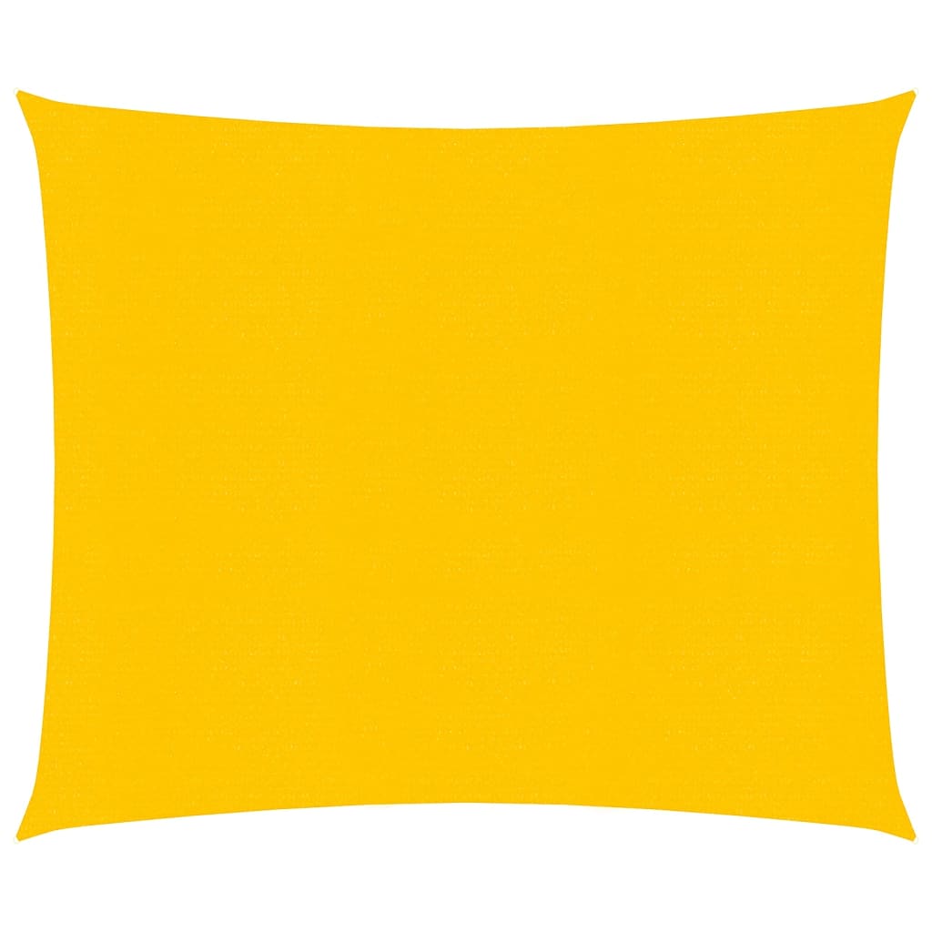 vidaXL Voile d'ombrage 160 g/m² carré jaune 4x4 m PEHD