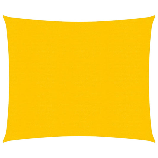 vidaXL Voile d'ombrage 160 g/m² carré jaune 4x4 m PEHD
