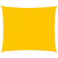 vidaXL Voile d'ombrage 160 g/m² carré jaune 4x4 m PEHD