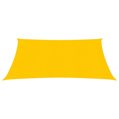 vidaXL Voile d'ombrage 160 g/m² carré jaune 4x4 m PEHD
