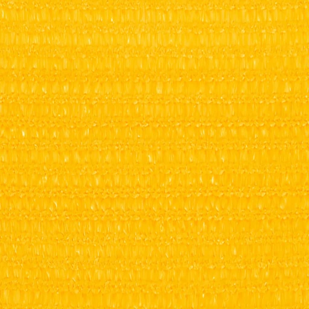 vidaXL Voile d'ombrage 160 g/m² carré jaune 4x4 m PEHD