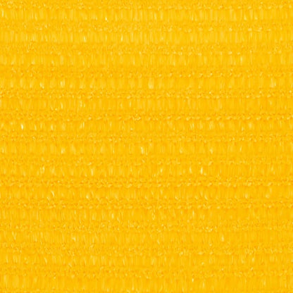 vidaXL Voile d'ombrage 160 g/m² carré jaune 4x4 m PEHD