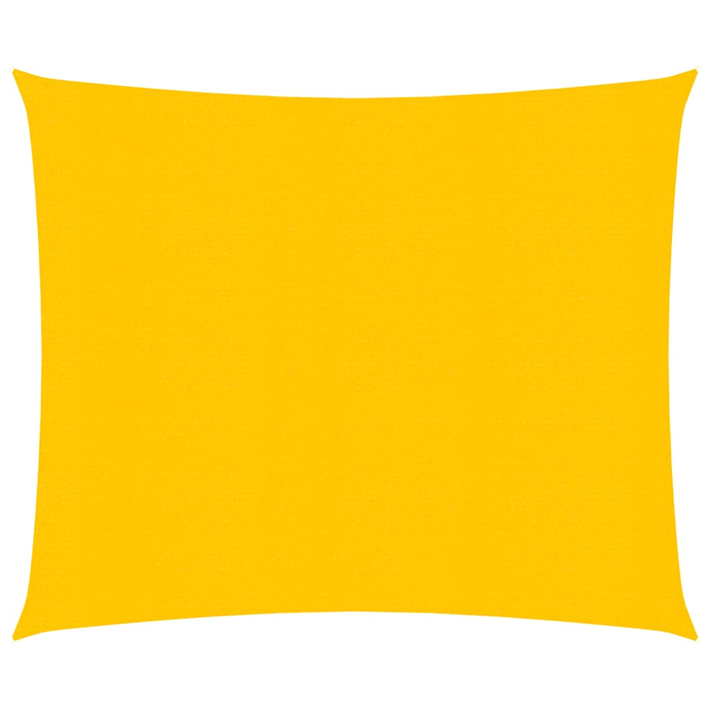 vidaXL Voile d'ombrage 160 g/m² carré jaune 4,5x4,5 m PEHD
