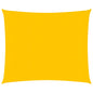 vidaXL Voile d'ombrage 160 g/m² carré jaune 4,5x4,5 m PEHD