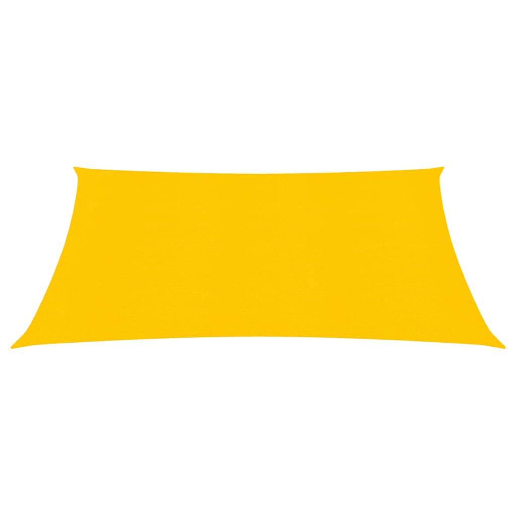 vidaXL Voile d'ombrage 160 g/m² carré jaune 4,5x4,5 m PEHD