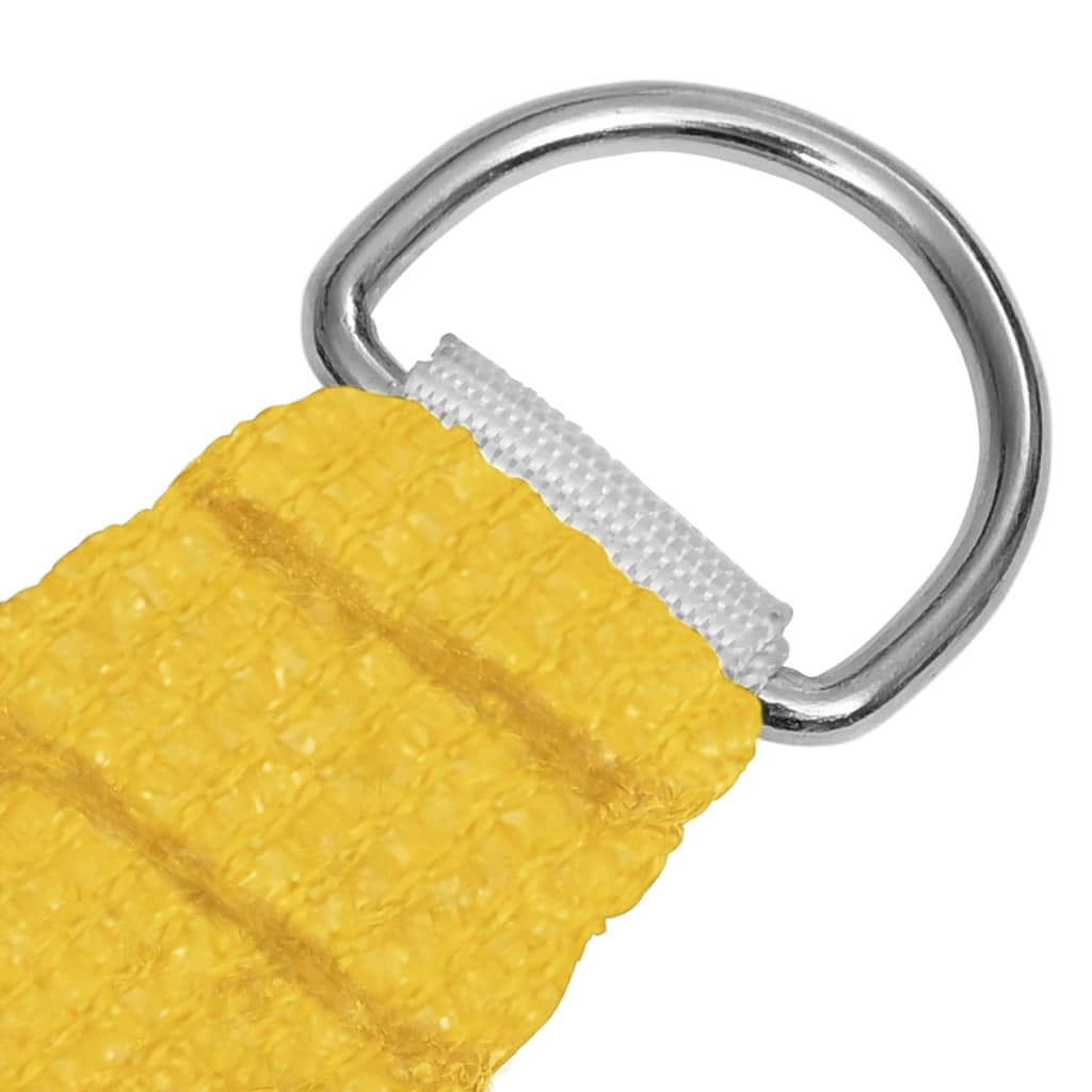 vidaXL Voile d'ombrage 160 g/m² carré jaune 4,5x4,5 m PEHD