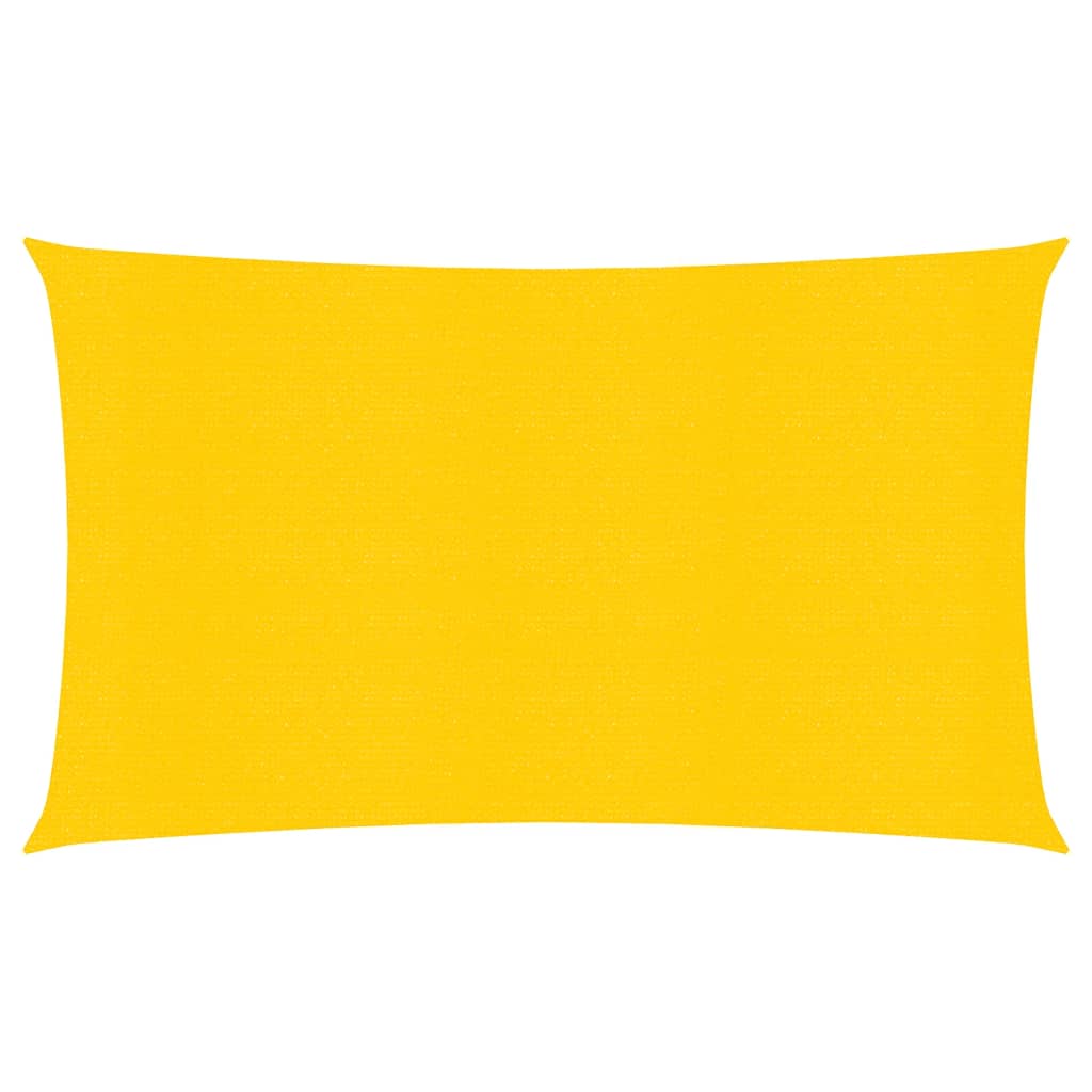 vidaXL Voile d'ombrage 160 g/m² Jaune 2x5 m PEHD