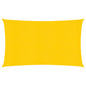vidaXL Voile d'ombrage 160 g/m² Jaune 2x5 m PEHD