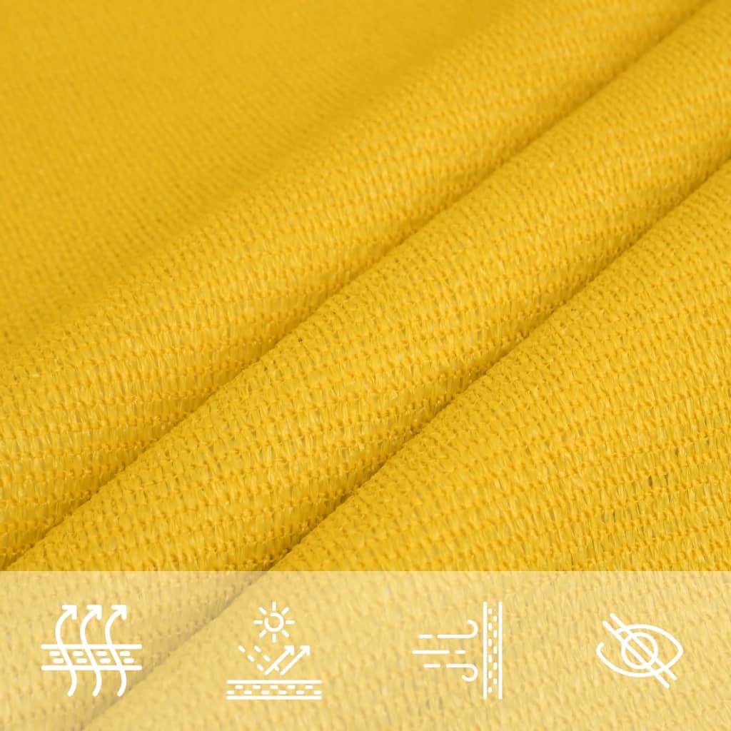 vidaXL Voile d'ombrage 160 g/m² Jaune 2,5x4,5 m PEHD