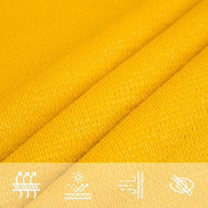 vidaXL Voile d'ombrage 160 g/m² Jaune 2,5x4,5 m PEHD