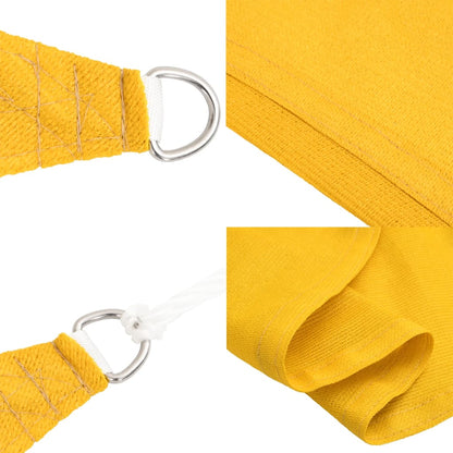 vidaXL Voile d'ombrage 160 g/m² Jaune 2,5x5 m PEHD