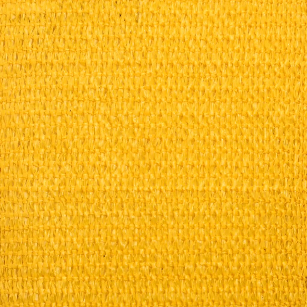 vidaXL Voile d'ombrage 160 g/m² Jaune 2,5x5 m PEHD