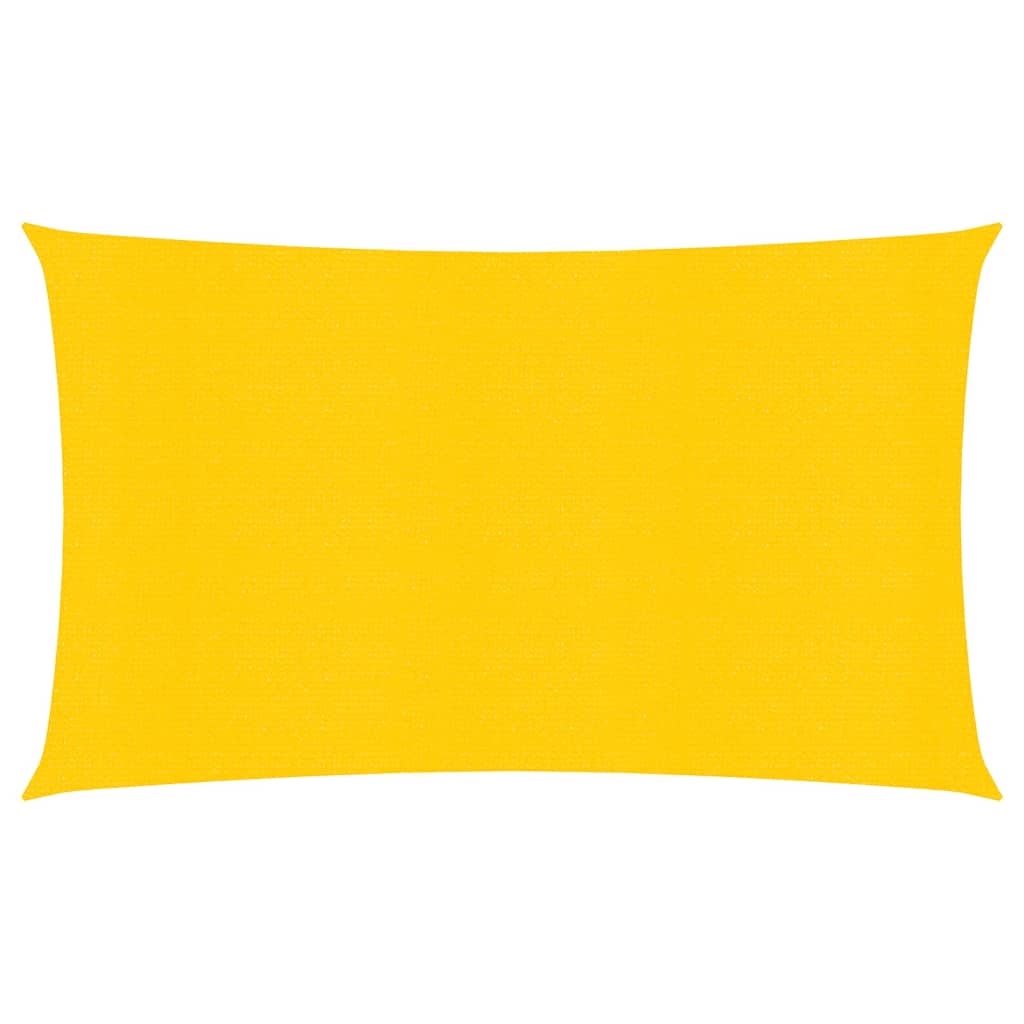vidaXL Voile d'ombrage 160 g/m² Jaune 3x6 m PEHD