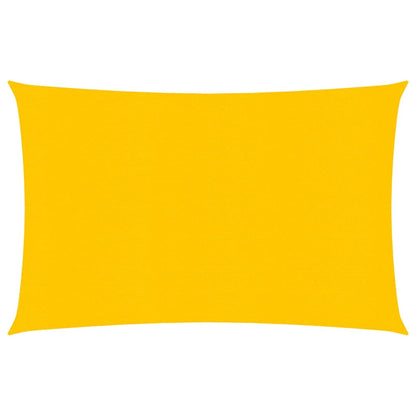 vidaXL Voile d'ombrage 160 g/m² rectangulaire jaune 3,5x5 m PEHD