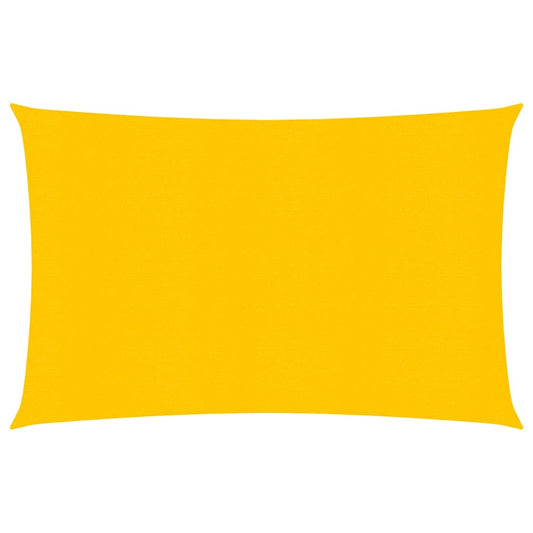 vidaXL Voile d'ombrage 160 g/m² rectangulaire jaune 3,5x5 m PEHD