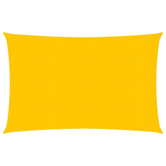 vidaXL Voile d'ombrage 160 g/m² rectangulaire jaune 4x5 m PEHD