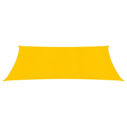 vidaXL Voile d'ombrage 160 g/m² rectangulaire jaune 4x5 m PEHD