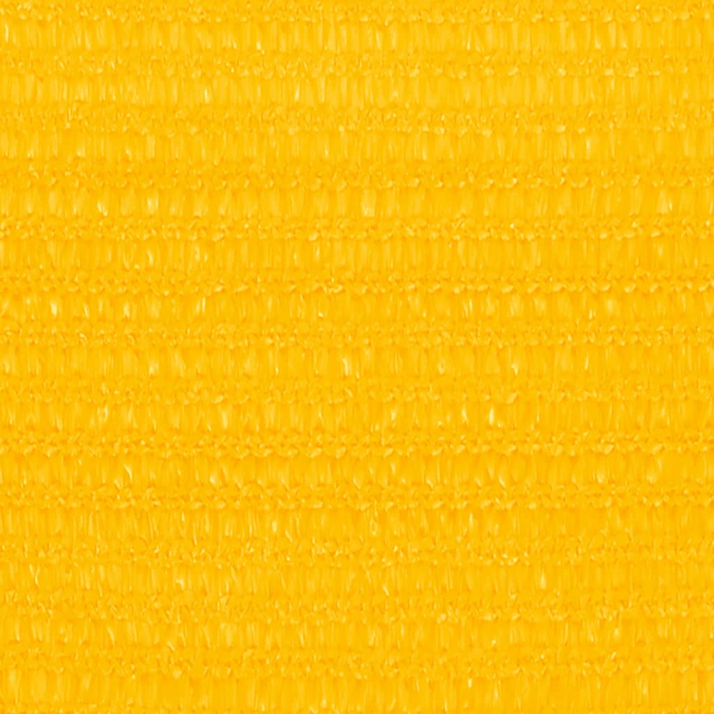 vidaXL Voile d'ombrage 160 g/m² rectangulaire jaune 4x5 m PEHD