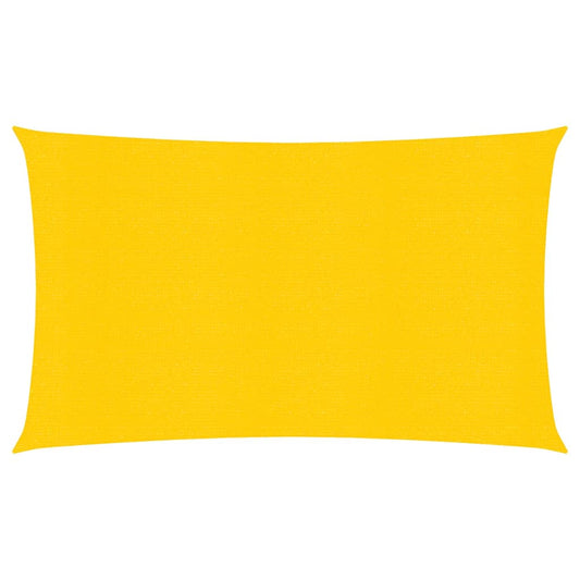 vidaXL Voile d'ombrage 160 g/m² rectangulaire jaune 4x7 m PEHD