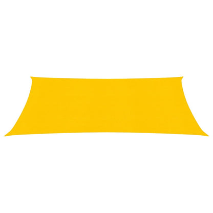 vidaXL Voile d'ombrage 160 g/m² rectangulaire jaune 4x7 m PEHD