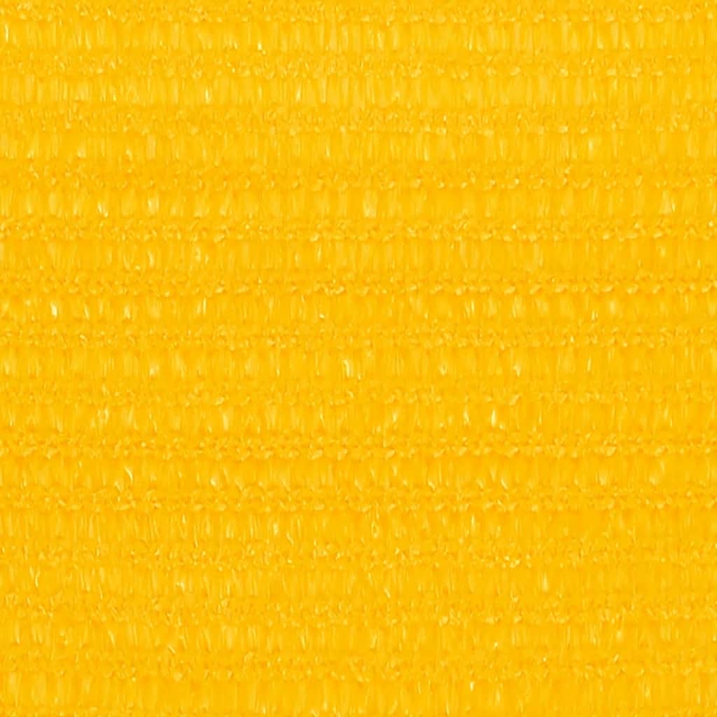 vidaXL Voile d'ombrage 160 g/m² rectangulaire jaune 4x7 m PEHD