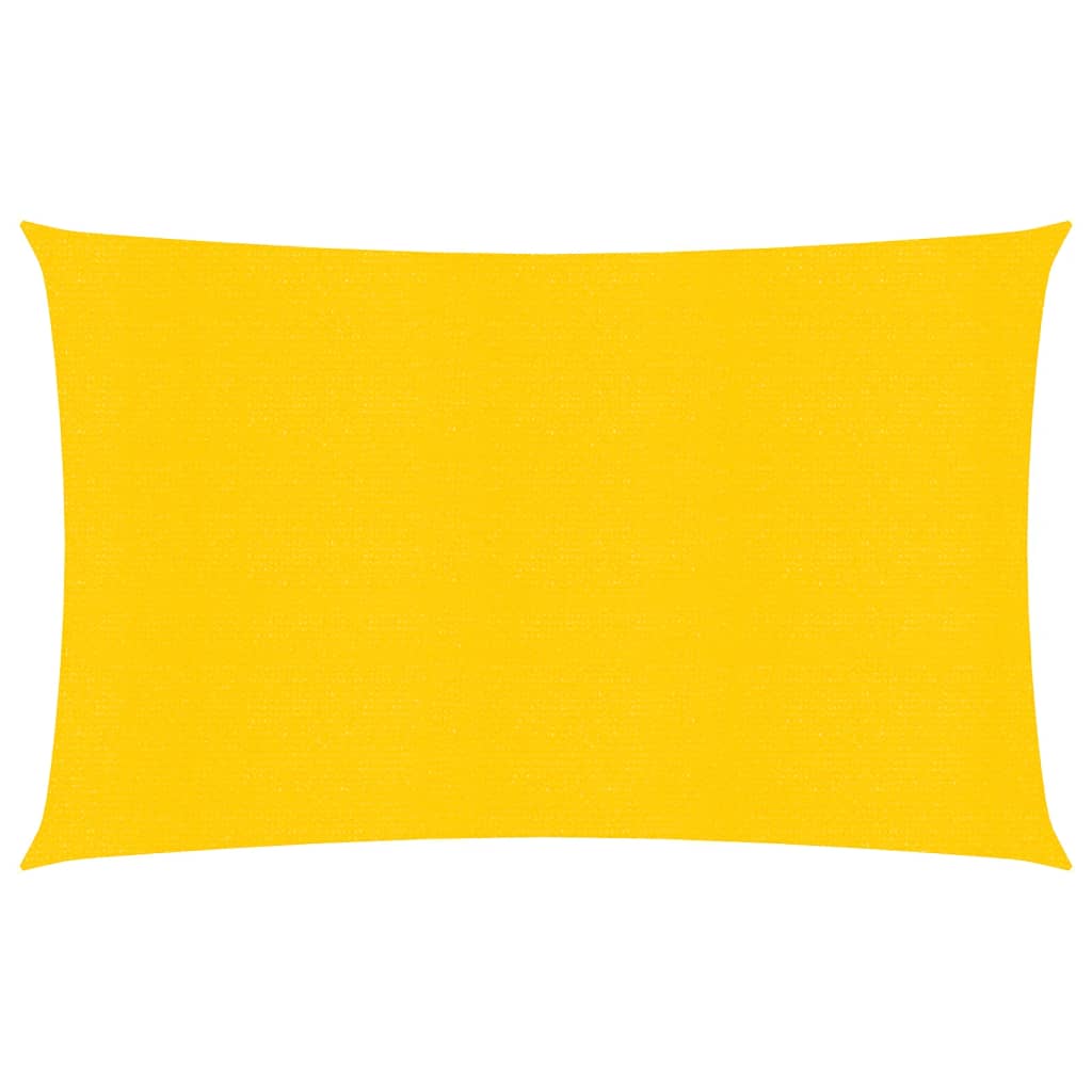 vidaXL Voile d'ombrage 160 g/m² rectangulaire jaune 5x7 m PEHD