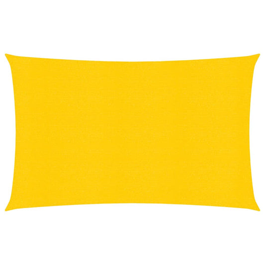 vidaXL Voile d'ombrage 160 g/m² rectangulaire jaune 5x7 m PEHD