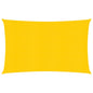vidaXL Voile d'ombrage 160 g/m² rectangulaire jaune 5x7 m PEHD