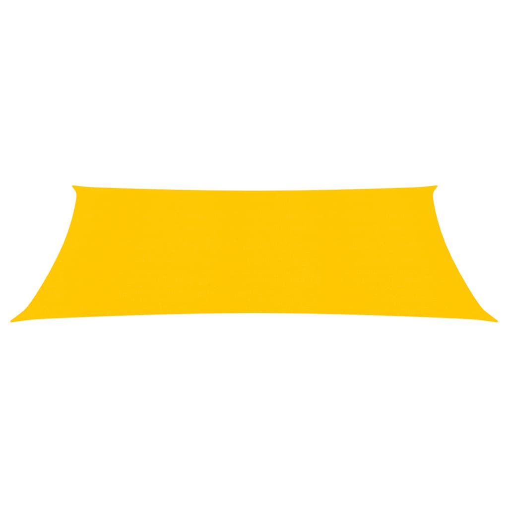 vidaXL Voile d'ombrage 160 g/m² rectangulaire jaune 5x7 m PEHD