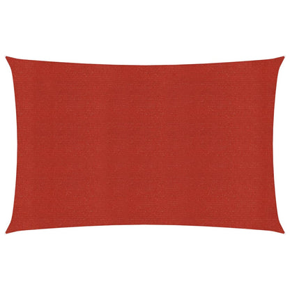 vidaXL Voile d'ombrage 160 g/m² Rouge 2x3,5 m PEHD