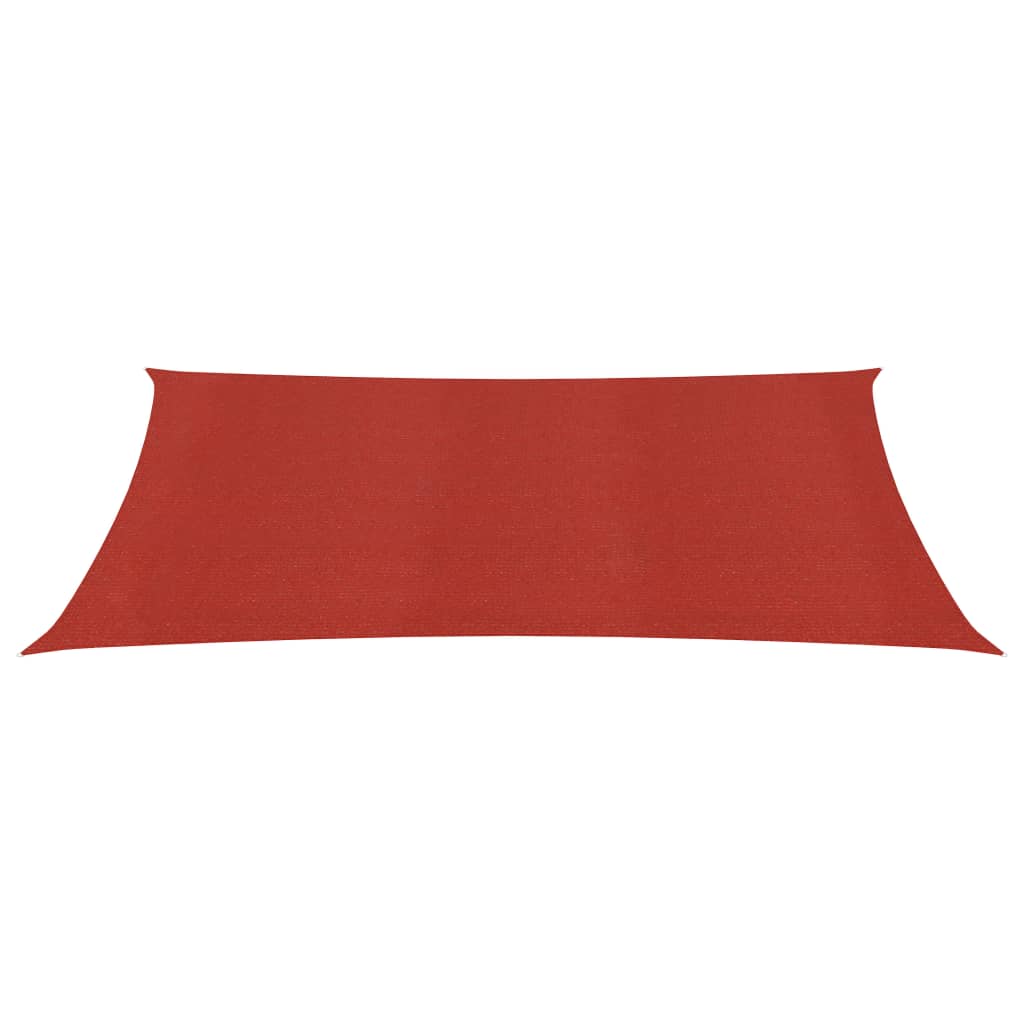 vidaXL Voile d'ombrage 160 g/m² Rouge 2x3,5 m PEHD