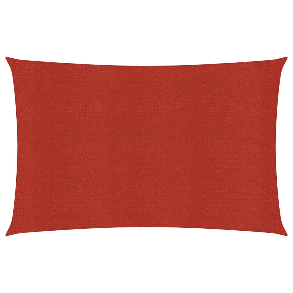 vidaXL Voile d'ombrage 160 g/m² Rouge 2,5x4,5 m PEHD