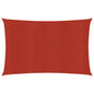 vidaXL Voile d'ombrage 160 g/m² Rouge 2,5x4,5 m PEHD