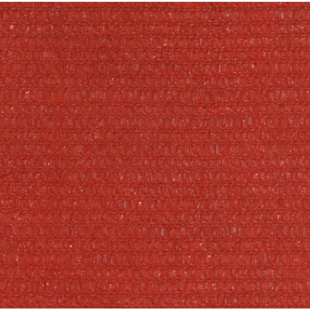 vidaXL Voile d'ombrage 160 g/m² Rouge 2,5x4,5 m PEHD