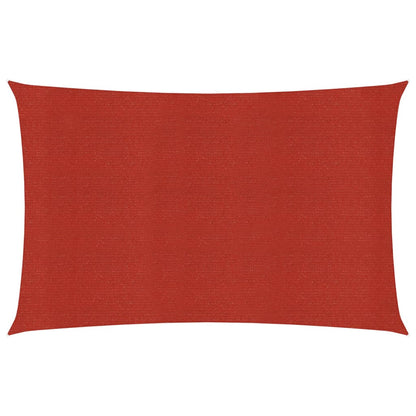 vidaXL Voile d'ombrage 160 g/m² Rouge 2,5x5 m PEHD