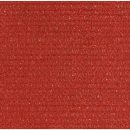 vidaXL Voile d'ombrage 160 g/m² Rouge 2,5x5 m PEHD