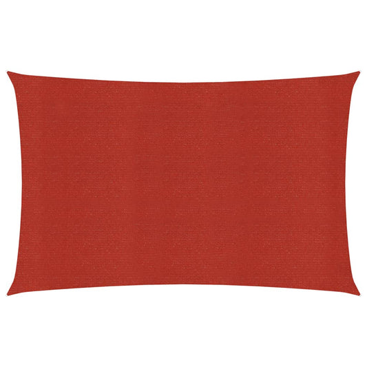 vidaXL Voile d'ombrage 160 g/m² Rouge 3x4,5 m PEHD