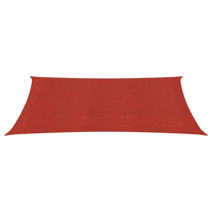 vidaXL Voile d'ombrage 160 g/m² Rouge 3x4,5 m PEHD