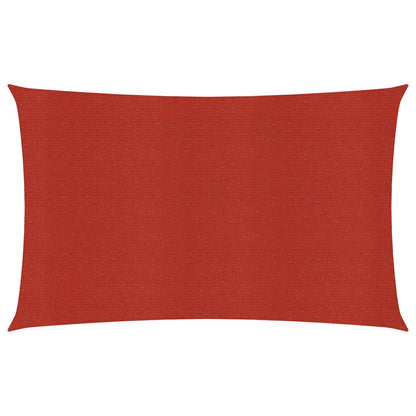 vidaXL Voile d'ombrage 160 g/m² Rouge 3x5 m PEHD