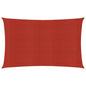vidaXL Voile d'ombrage 160 g/m² Rouge 3x5 m PEHD