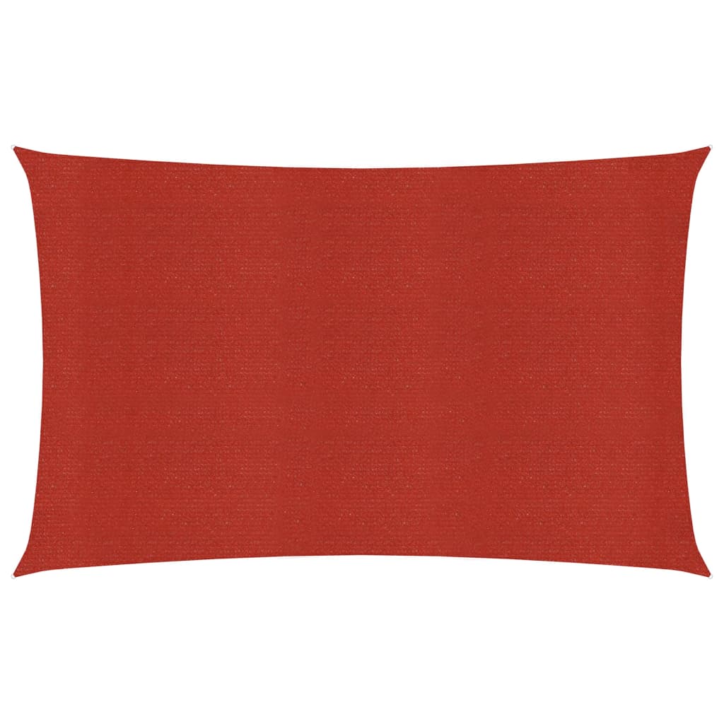 vidaXL Voile d'ombrage 160 g/m² Rouge 3x6 m PEHD