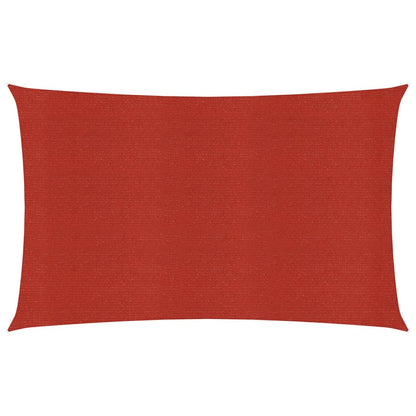 vidaXL Voile d'ombrage 160 g/m² Rouge 3x6 m PEHD