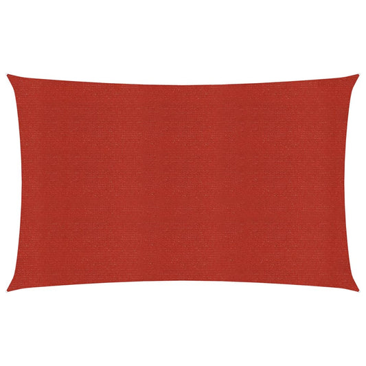 vidaXL Voile d'ombrage 160 g/m² Rouge 3x6 m PEHD