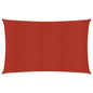 vidaXL Voile d'ombrage 160 g/m² Rouge 3x6 m PEHD