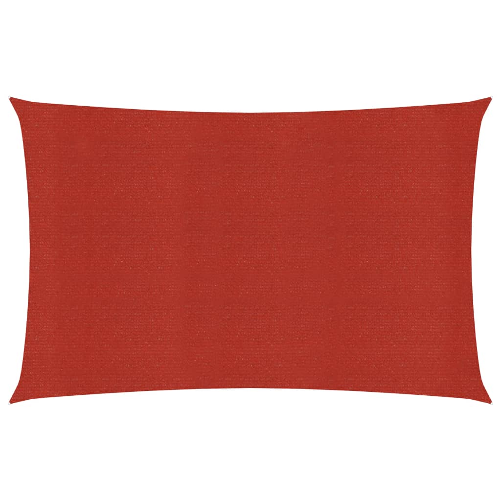 vidaXL Voile d'ombrage 160 g/m² Rouge 3,5x5 m PEHD