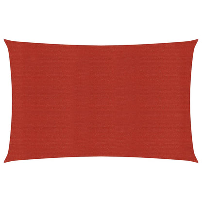 vidaXL Voile d'ombrage 160 g/m² Rouge 3,5x5 m PEHD