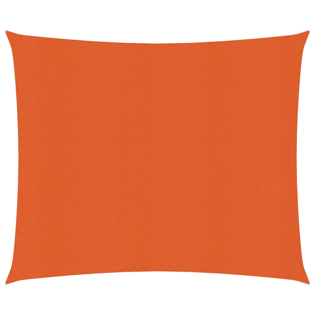 vidaXL Voile d'ombrage 160 g/m² Orange 2x2,5 m PEHD