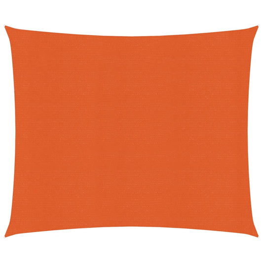 vidaXL Voile d'ombrage 160 g/m² Orange 2x2,5 m PEHD