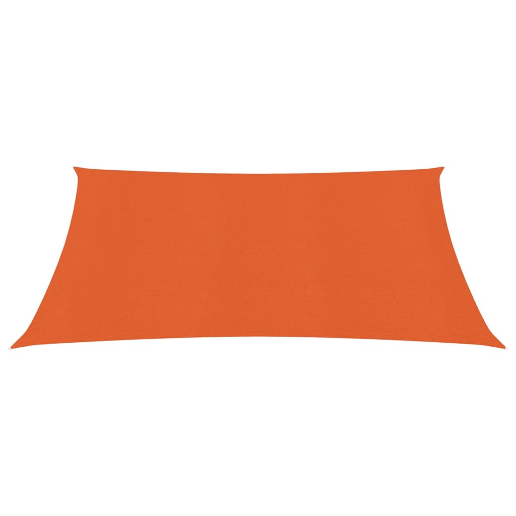vidaXL Voile d'ombrage 160 g/m² Orange 2x2,5 m PEHD